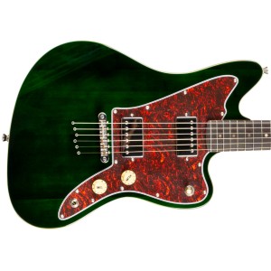 Jet Guitars JJ-350 GRR Offset Roasted Maple / Rosewood HH - Green